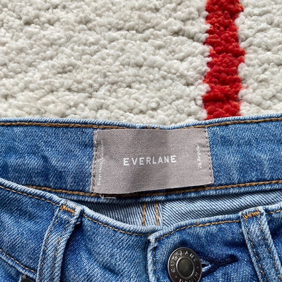 Everlane Skinny High Rise Mid Blue Sz 26 - Picture 3 of 5